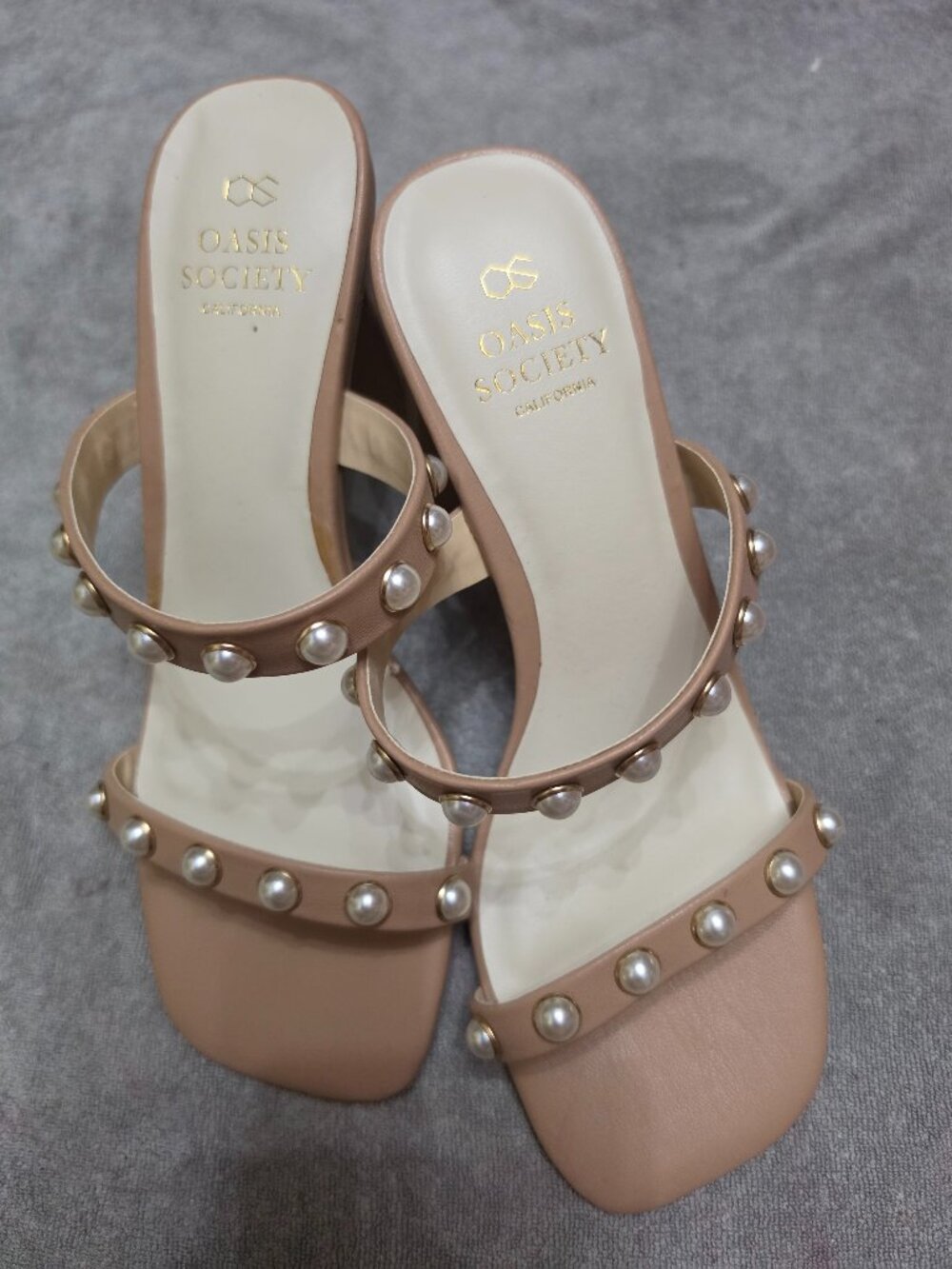 Oasis Society pearl heels